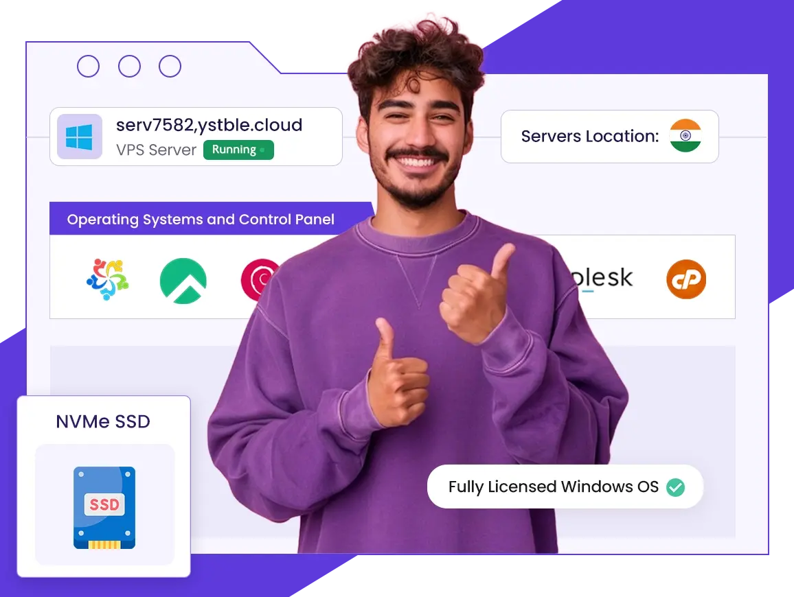 Affordable Windows VPS server hosting in India with NVMe SSD | YouStable